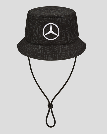 Unisex Mercedes-AMG Petronas F1 Official Team Kit Team Bucket Hat - Black