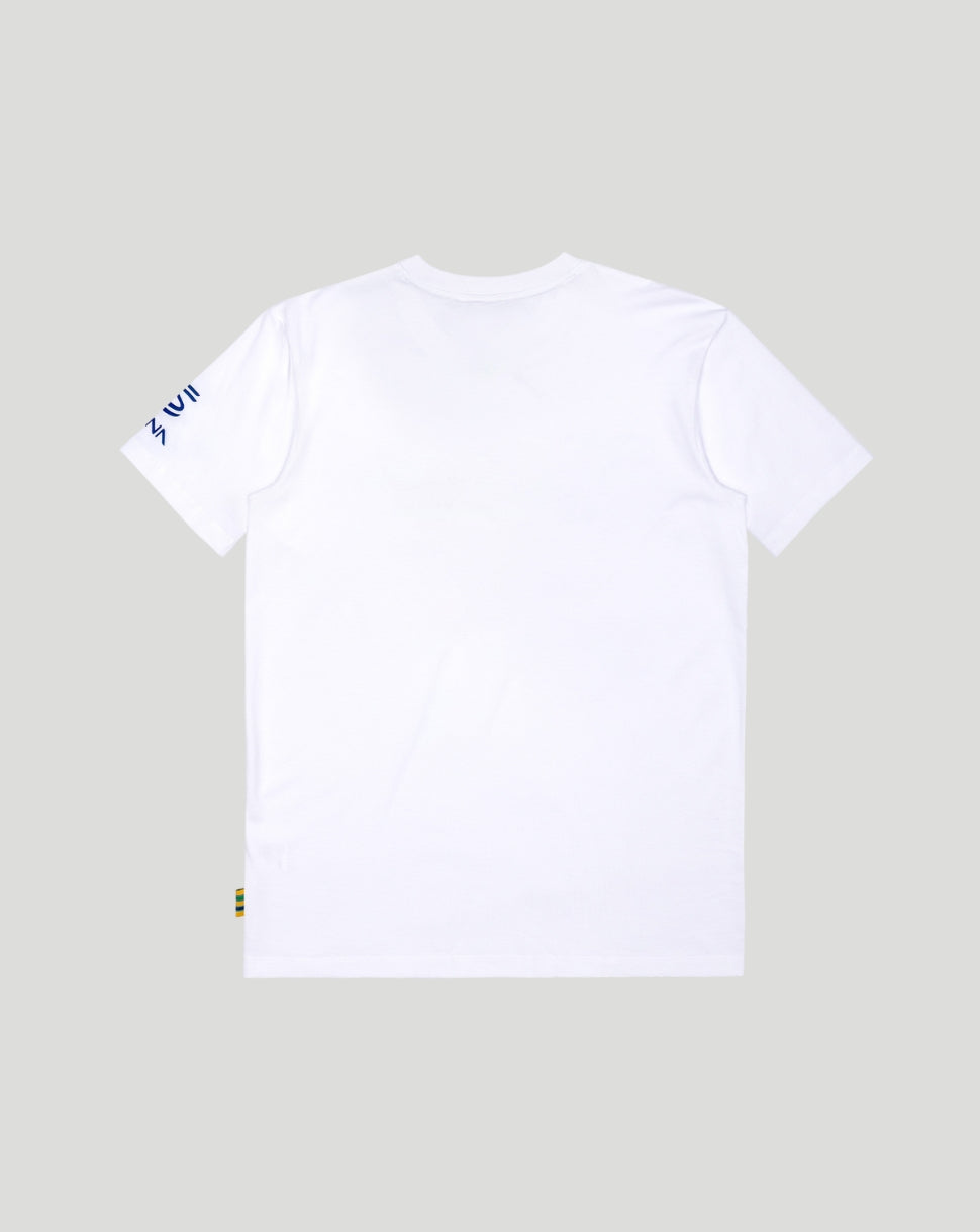 Unisex Senna 12 Stripe T-Shirt  - White
