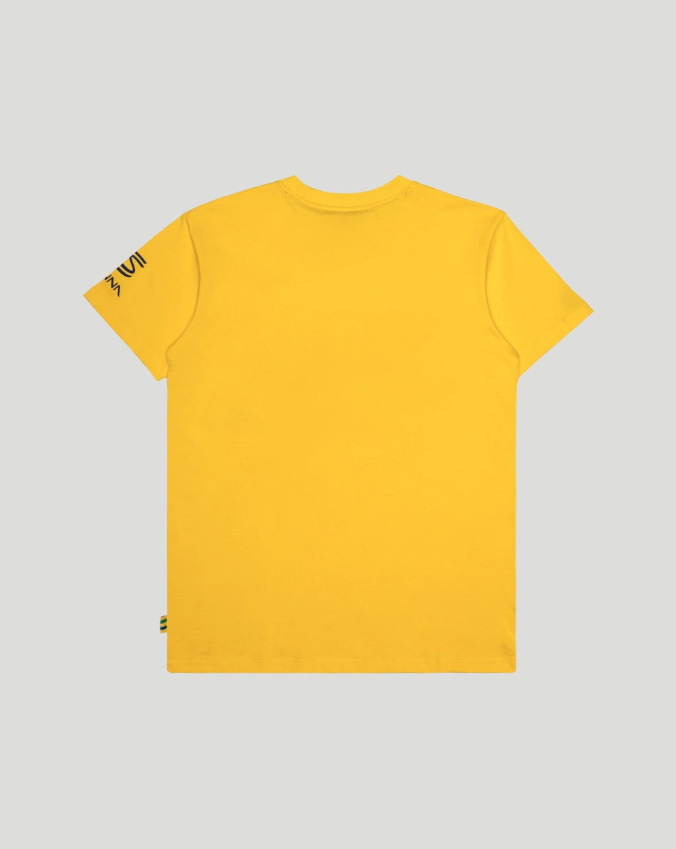 Unisex Senna 12 Stripe T-Shirt - Yellow