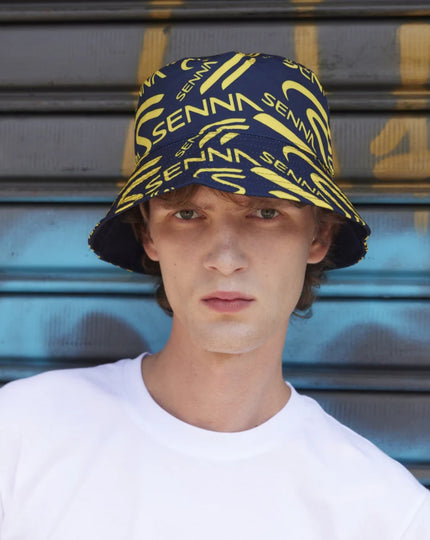 Senna Unisex Reversible Bucket Cap - Navy
