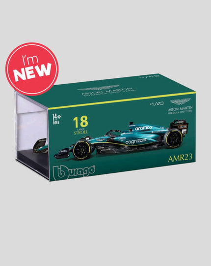 1:43 F1 Aston Martin 2023 AMR23 With Helmet Alonso