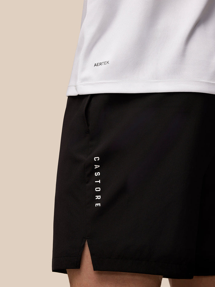White Adapt Training T-Shirt side view with chest wings graphic and Aertek branding on the lower back