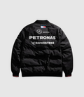 Mens Mercedes-AMG Petronas F1 Official Team Kit Insulator Bomber Jacket - Black