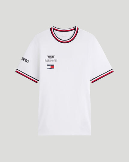 Tommy Hilfiger X Cadillac F1 Unisex Team T-Shirt - White