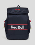 Navy Oracle Red Bull Racing backpack with large Red Bull logo on the front