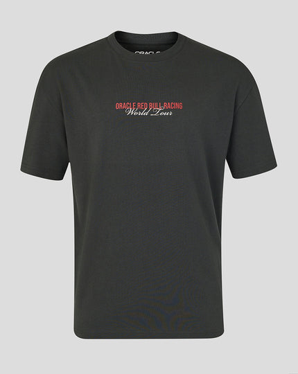 Oracle Red Bull Racing Unisex World Tour Relaxed Fit T-Shirt - Black