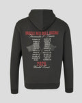 Back view of black World Tour Hoodie showing large 2026 World Tour graphic on the back