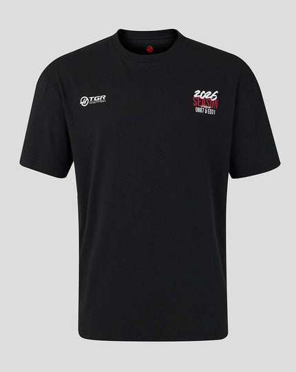 Official Haas Team Unisex World Tour Relaxed Fit T-Shirt - Black