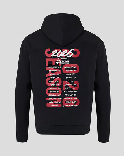 Haas F1 Unisex World Tour Relaxed Fit Hoodie - Black