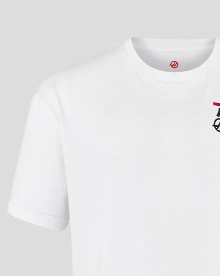 Official Haas Team Unisex Graphic T-Shirt - White