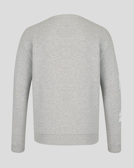 Official Haas Team Unisex Graphic Sweater - Grey Marl