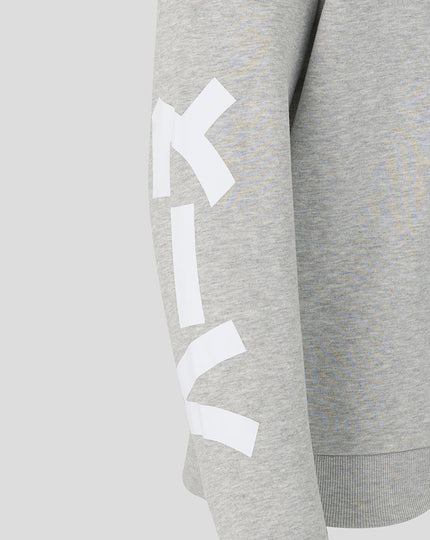 Official Haas Team Unisex Graphic Sweater - Grey Marl