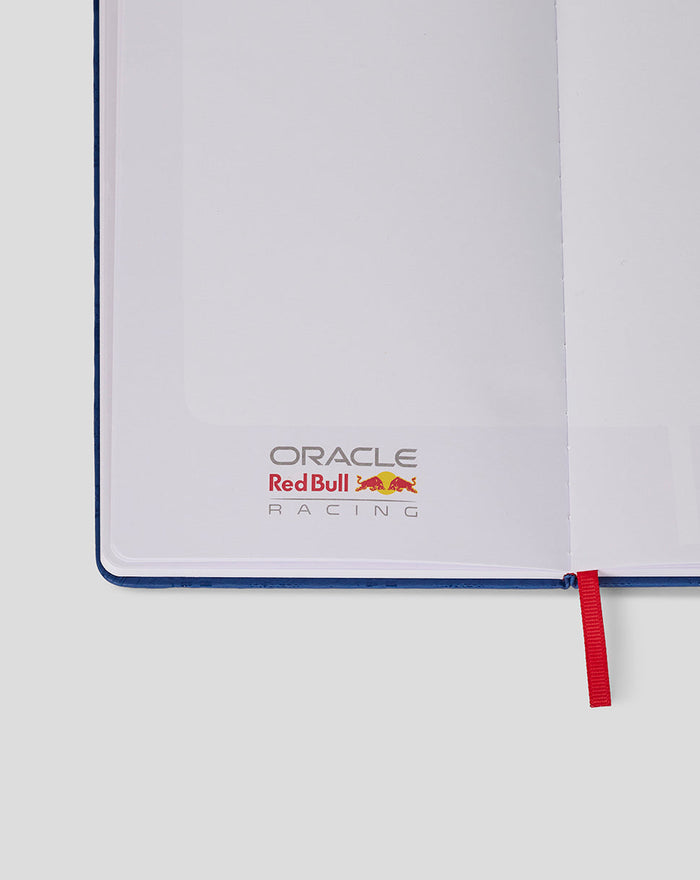 Inside view of Oracle Red Bull Racing 2026 Notepad with logo at bottom corner