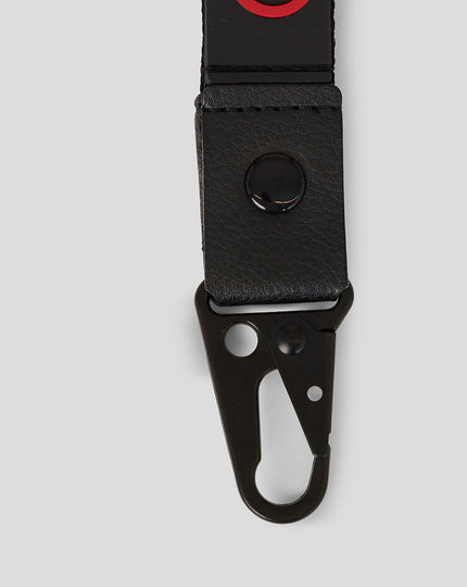 Official Haas Team Lanyard - Black/Flame Scarlet