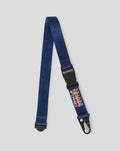 Blue Oracle Red Bull Racing lanyard with black buckle and metal clip