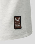 Brown Castore patch on light gray Oracle Red Bull Racing T shirt