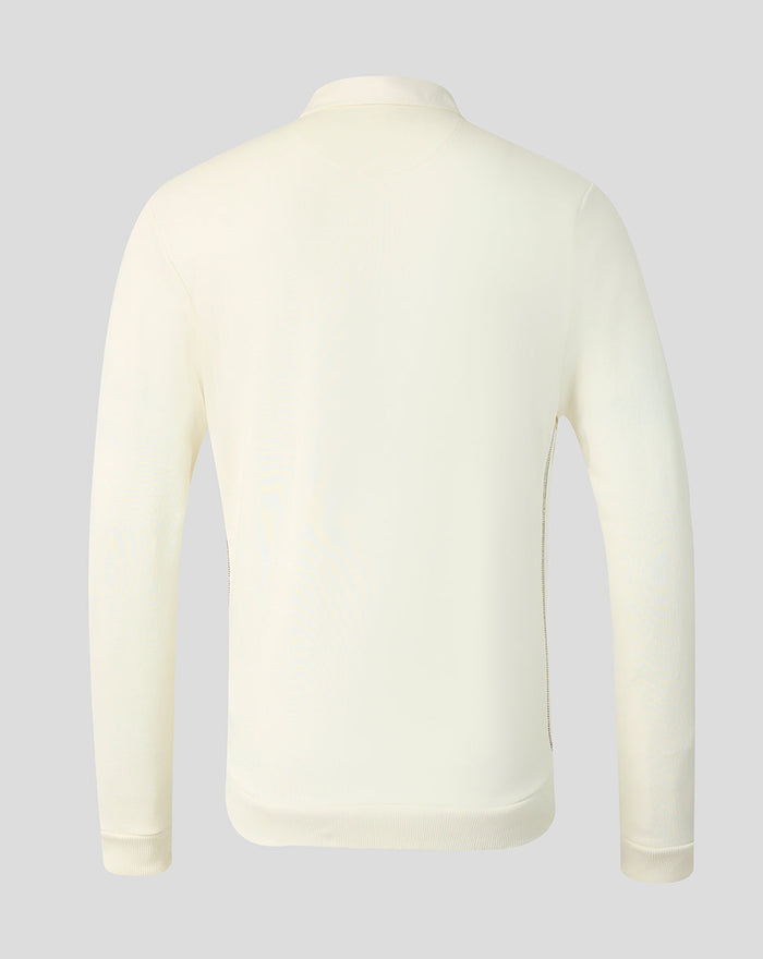 Oracle Red Bull Racing Unisex Classic Long Sleeve Henley T-Shirt - Off White Marl