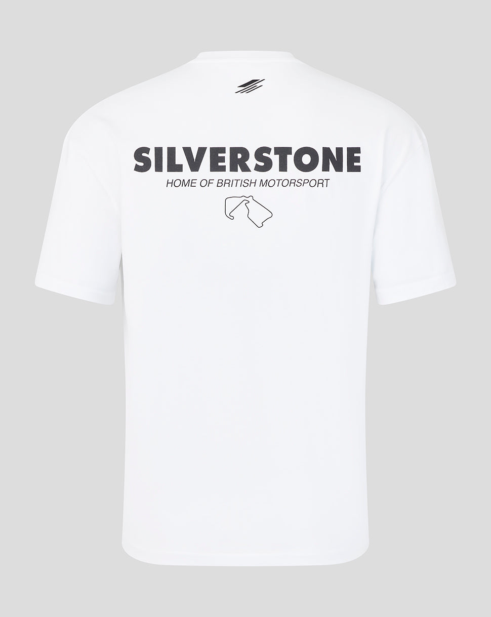 Silverstone Unisex Heritage Short Sleeve Tee - White