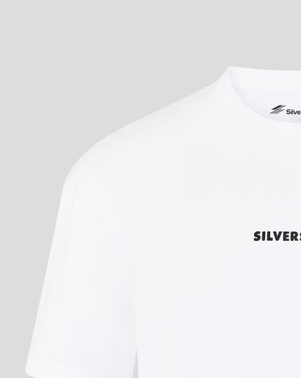 Silverstone Unisex Heritage Short Sleeve Tee - White