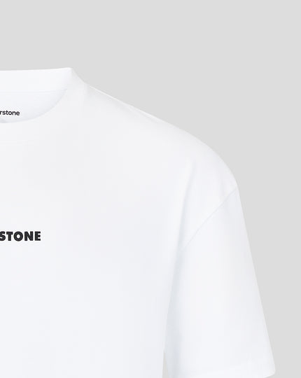 Silverstone Unisex Heritage Short Sleeve Tee - White