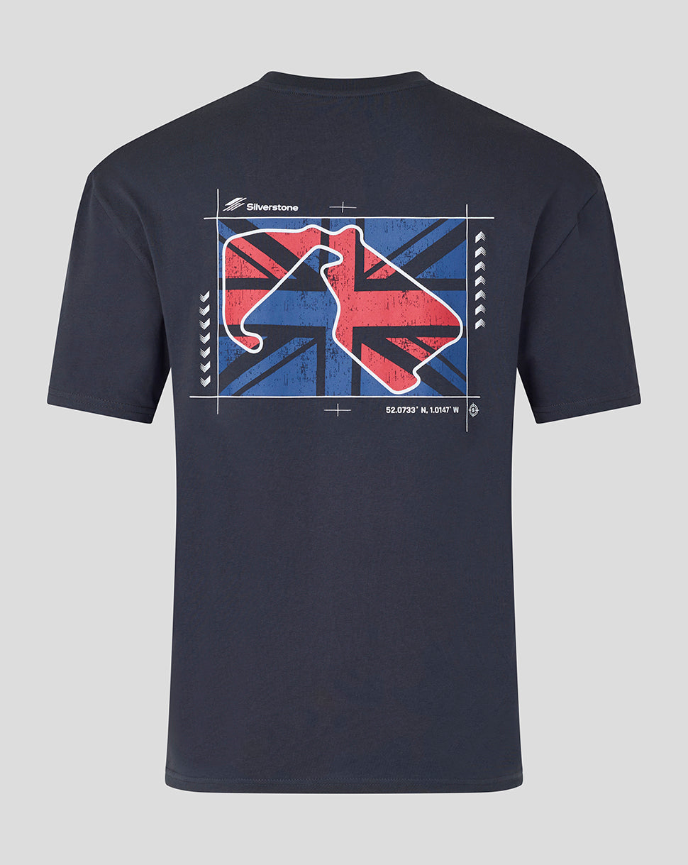 Silverstone Unisex British Injection T-Shirt - Dark Navy