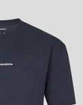 Dark navy short sleeve T shirt with small white Silverstone chest logo