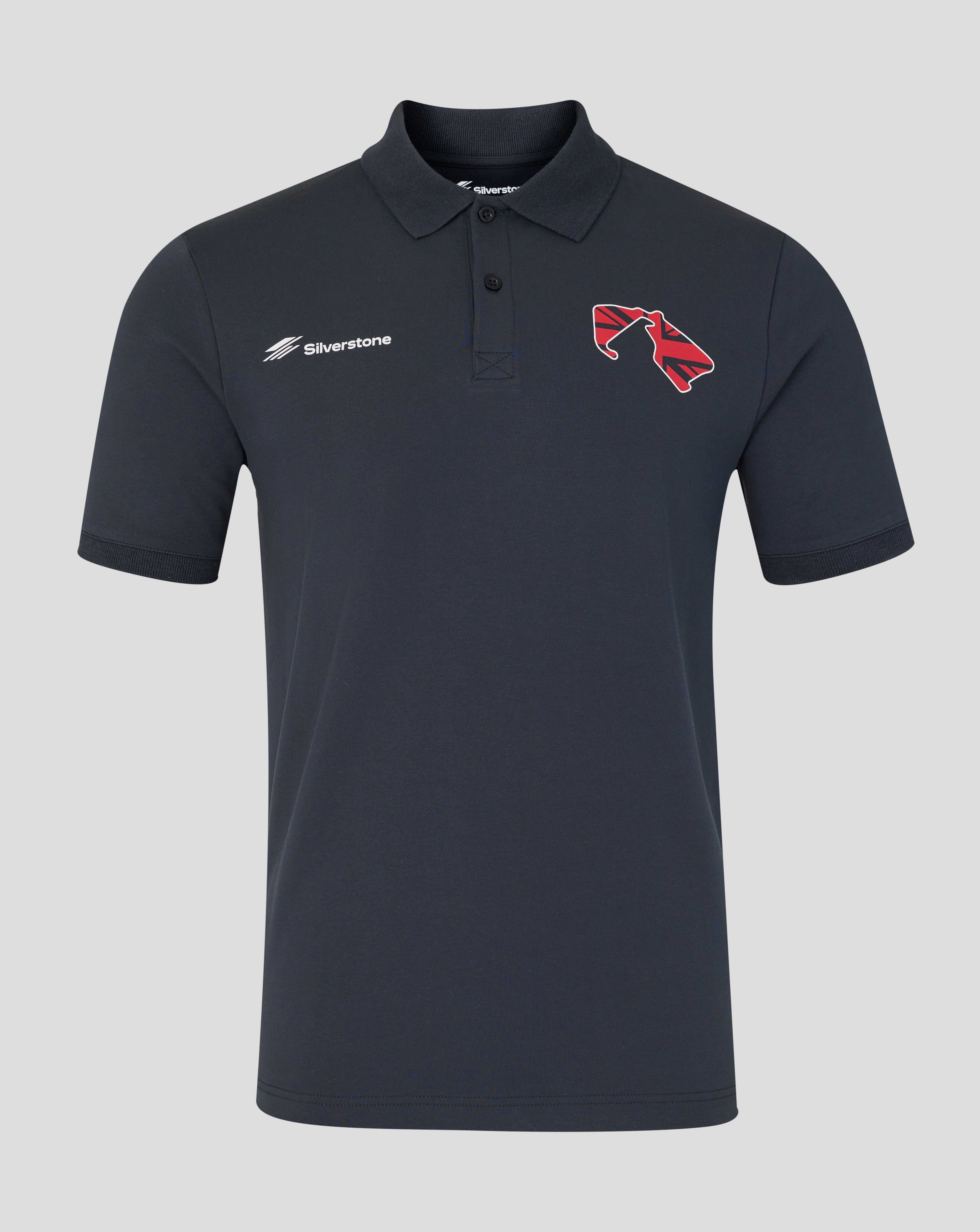 Silverstone Unisex British Injection Regular Fit Polo - Dark Navy