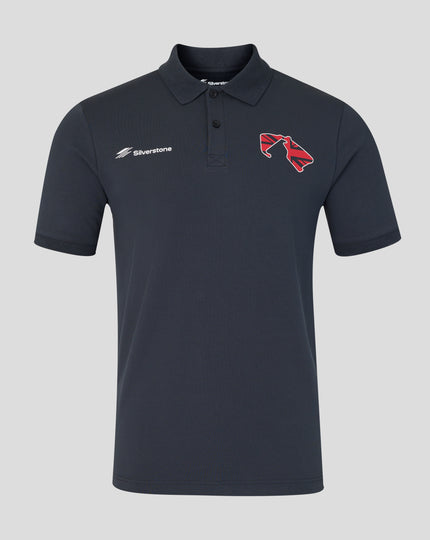Silverstone Unisex British Injection Regular Fit Polo - Dark Navy