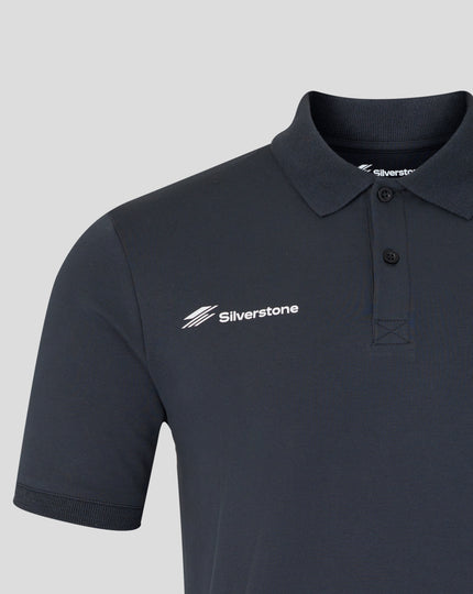 Silverstone Unisex British Injection Regular Fit Polo - Dark Navy