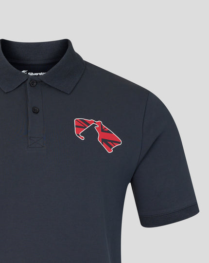 Silverstone Unisex British Injection Regular Fit Polo - Dark Navy
