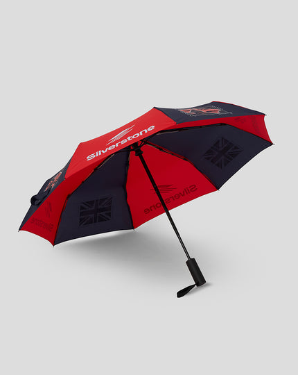 Silverstone Telescopic Umbrella - Red/Navy