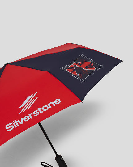 Silverstone Telescopic Umbrella - Red/Navy