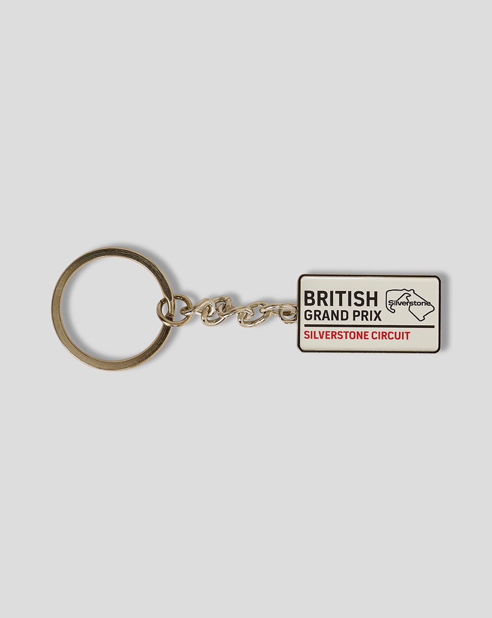 British Grand Prix Street Sign Keyring