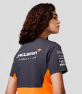 McLaren Womens Official Teamwear Set Up T-Shirt Formula 1 - Papaya/Phantom