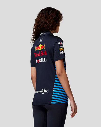 Oracle Red Bull Racing Women's Official Teamline Short Sleeve Polo Shirt - Night Sky