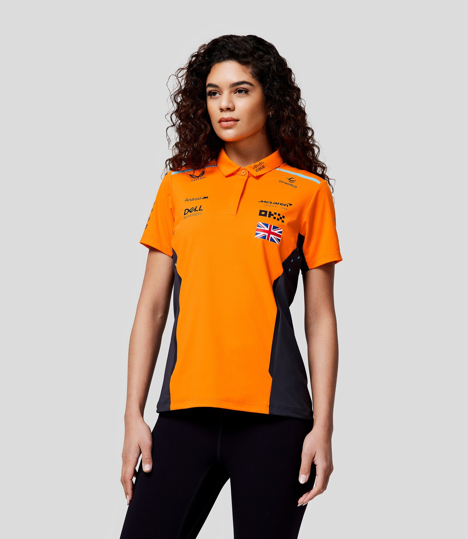 McLaren Womens Official Teamwear Polo Shirt Lando Norris Formula 1