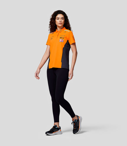 Womens Official Teamwear Polo Shirt Lando Norris Formula 1