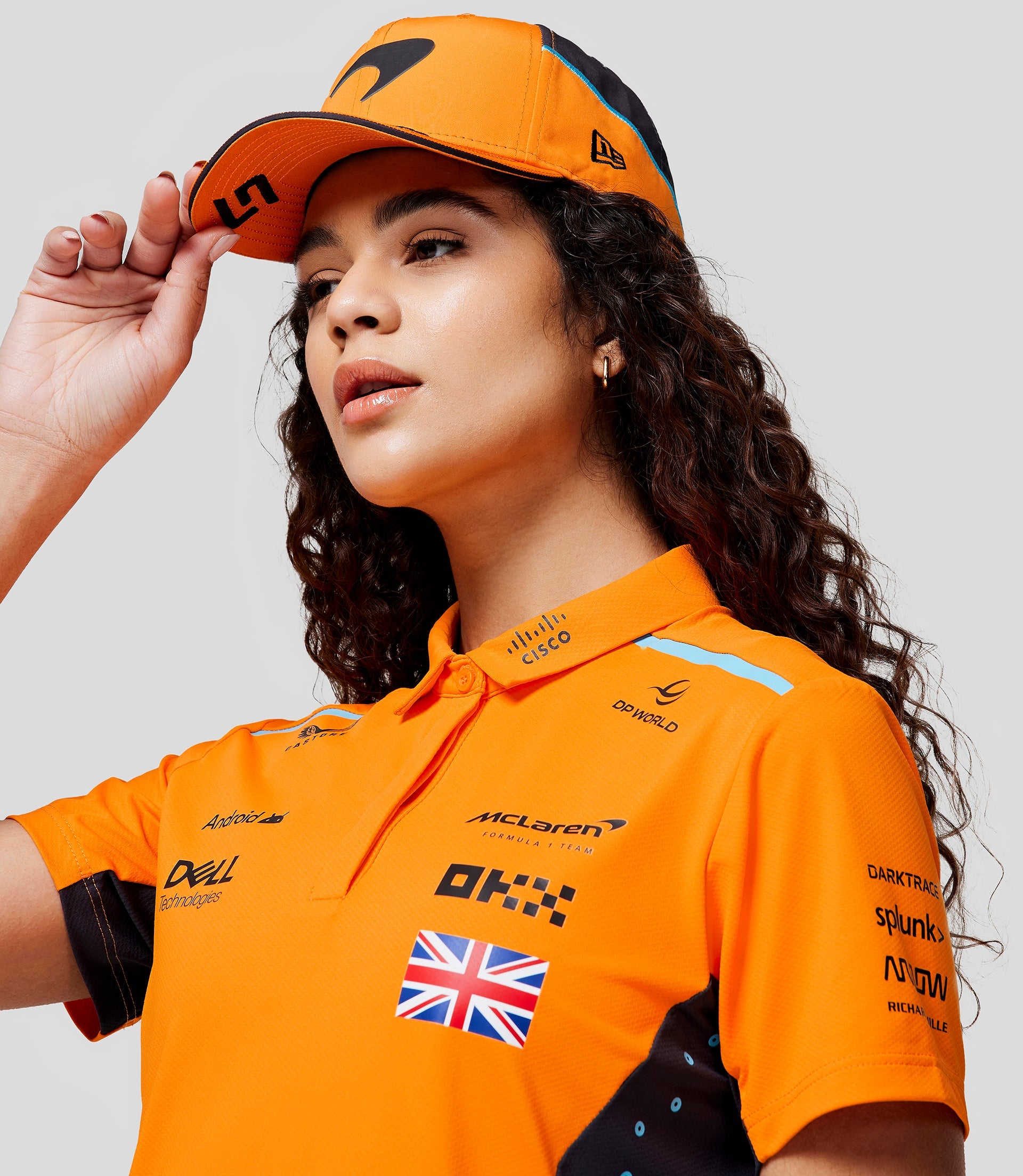 McLaren Womens Official Teamwear Polo Shirt Lando Norris Formula 1