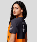 Womens Official Teamwear Set Up T-Shirt Lando Norris Formula 1 - Papaya/Phantom