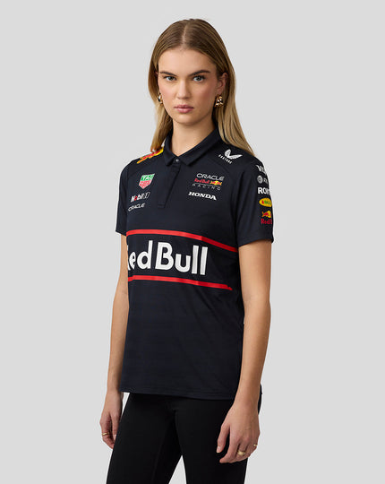 Oracle Red Bull Racing Womens Teamline Short Sleeve Polo Shirt - Night Sky