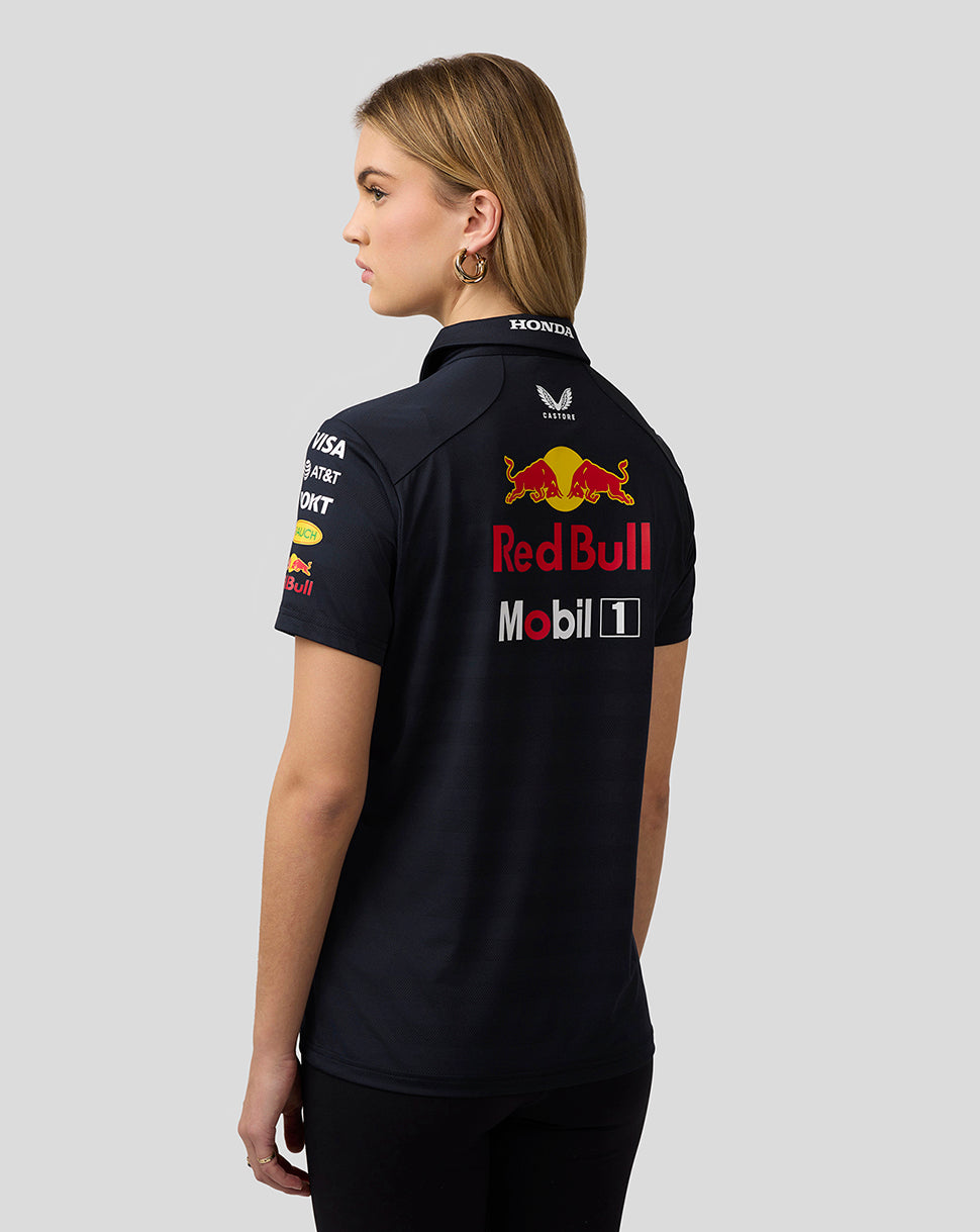 Oracle Red Bull Racing Womens Teamline Short Sleeve Polo Shirt - Night Sky