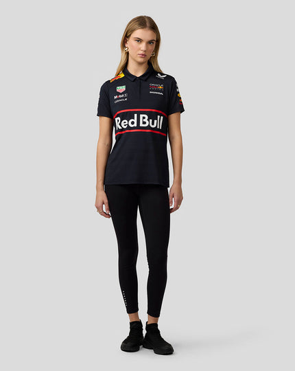 Oracle Red Bull Racing Womens Teamline Short Sleeve Polo Shirt - Night Sky