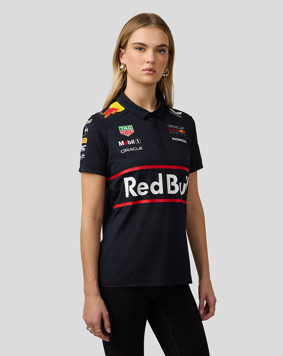 Oracle Red Bull Racing Womens Teamline Short Sleeve Polo Shirt - Night Sky