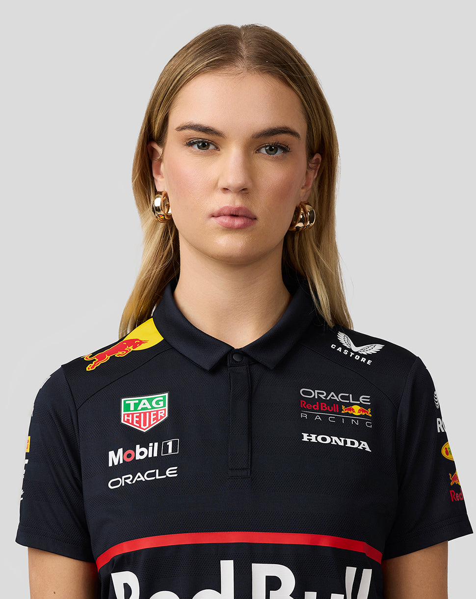 Oracle Red Bull Racing Womens Teamline Short Sleeve Polo Shirt - Night Sky