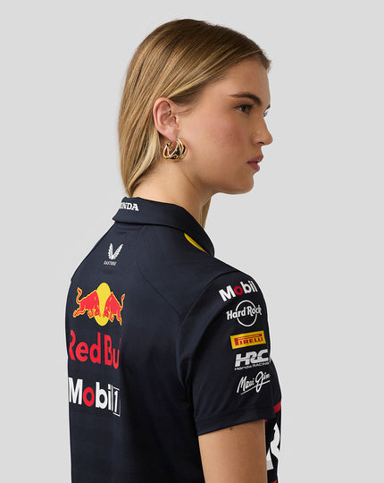 Oracle Red Bull Racing Womens Teamline Short Sleeve Polo Shirt - Night Sky