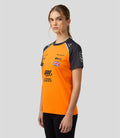 Official Womens McLaren F1 Teamwear Set Up T-Shirt Lando Norris - Papaya/Phantom