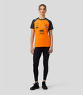 Official Womens McLaren F1 Teamwear Set Up T-Shirt Lando Norris - Papaya/Phantom