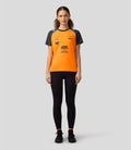 Official Womens McLaren Formula 1 Team Set Up T-Shirt - Papaya/Phantom