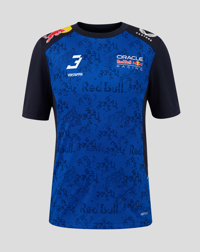 Oracle Red Bull Racing Juniors T-Shirt Driver Max Verstappen - Night Sky / Surf The Web