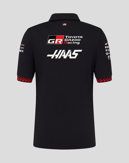 Official Haas Team Junior Short Sleeve Polo Shirt